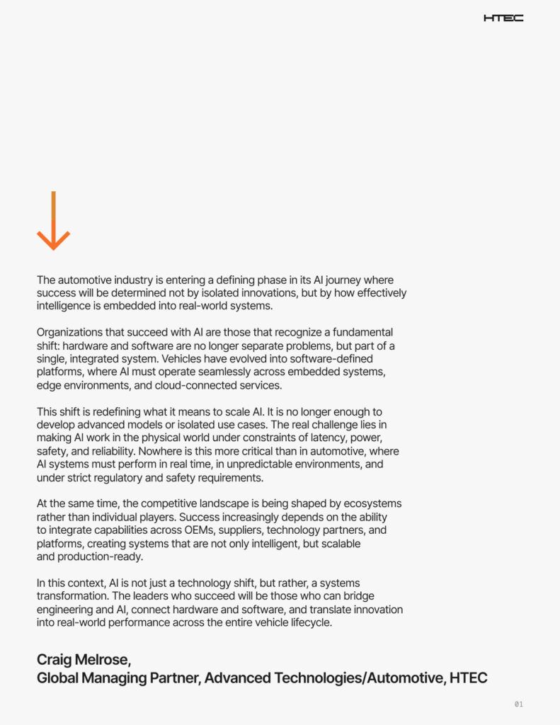 Executive Summary: The State of AI in Automotive 2025-2026 | HTEC