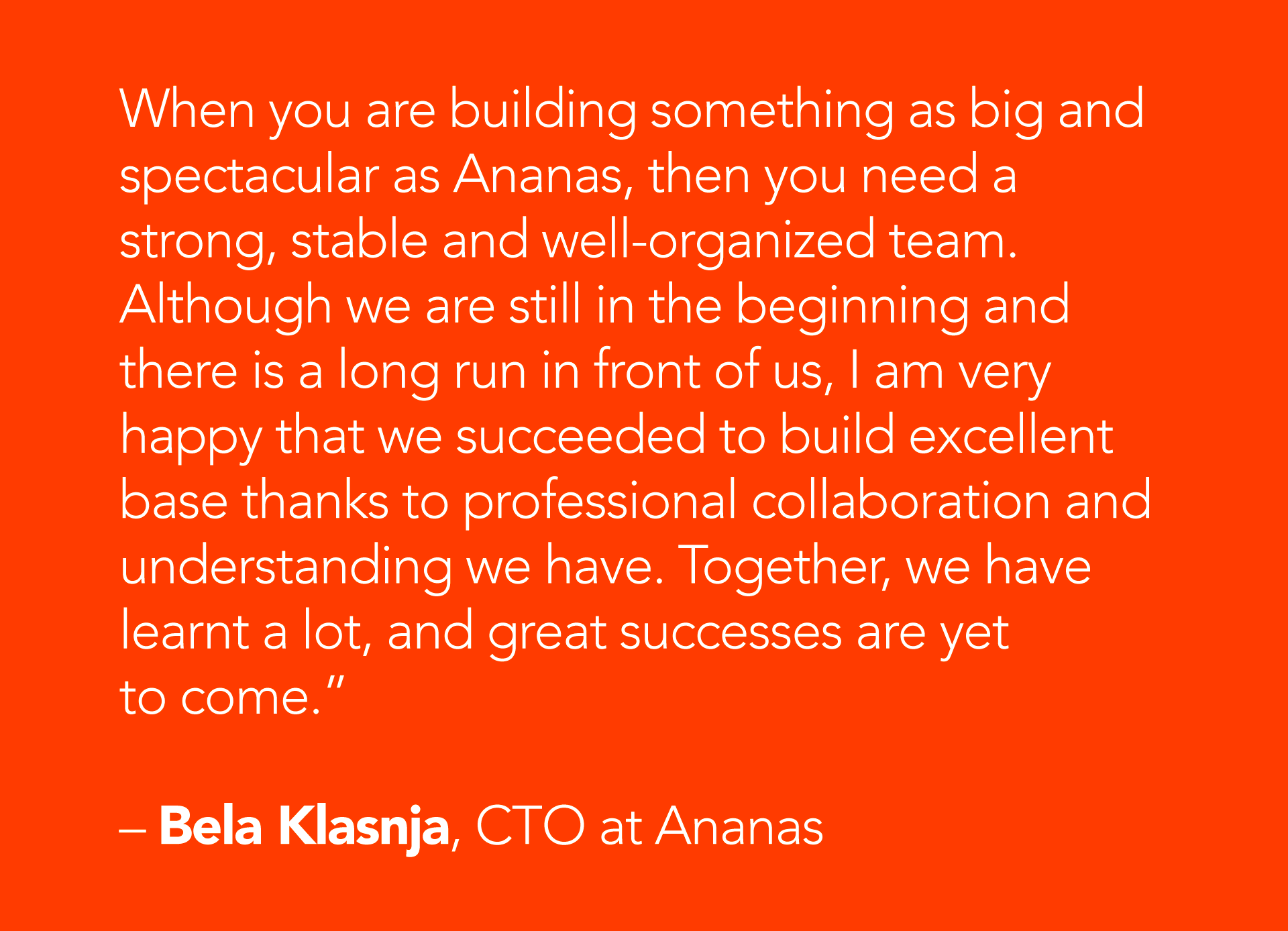 Ananas: Building the Largest eCommerce Platform in the Region from the Ground Up - Bela Klasnja